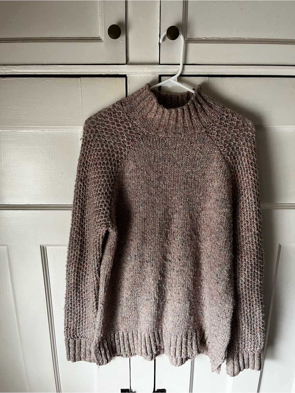 PrAna - Men's Heathered Taupe Turtleneck Sweater